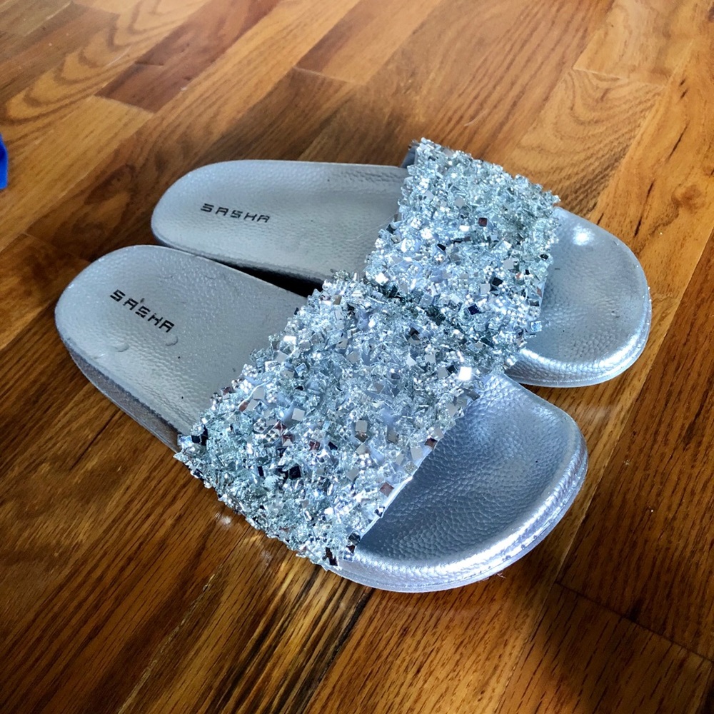 Women’s sequined sandals